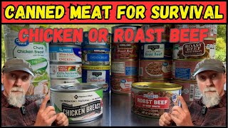 Chicken Or Roast Beef Best Value In Canned Meat [upl. by Ahsaetan64]