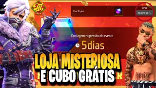 AMANHÃ EVENTO CUBO GRÁTIS CALÇA ANGELICAL SOMBRA ROXA E CHAMAR DE VOLTA  NOVIDADES FREE FIRE [upl. by Onitnerolf]