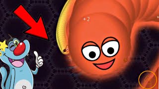 Noob Vs PRO vs HACKER  OGGY and Jack Voice  Snake game Wormateio [upl. by Oidacra]