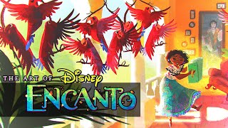 The Art of Disney Encanto book Flip through review making of behind scenes [upl. by Erialcyram]