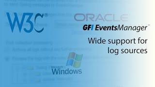 Wide support for log sources  GFI EventsManager [upl. by Russon]