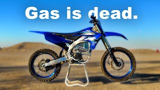 First Electric Yamaha YZ250  2024 EampC Dirt Bike Conversion [upl. by Tarttan]