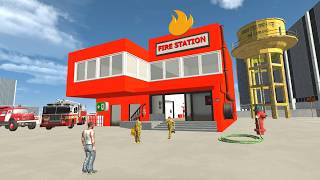 Franklin Change House to Fire Station in Indian Bike Driving 3D [upl. by Ebenezer208]