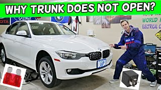 WHY TRUNK DOES NOT OPEN BMW F30 F31 BMW 328i 320i 330i 335i 340i 318i 316i 320d 318d 316d 325d 330d [upl. by Christina]