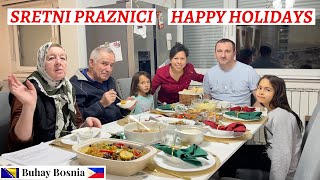 Kuhanje za porodičnu prazničnu večeru u Bosni Cooking for family Holiday Dinner in Bosnia [upl. by Irelav]