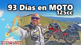 ✅ Increíble VIAJE en MOTO de 125cc por Europa [upl. by Navnod495]