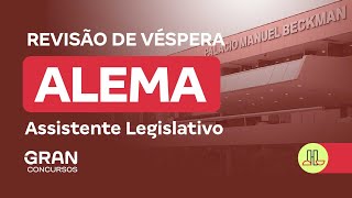 Concurso ALEMA  Revisão de Véspera [upl. by Leaw40]