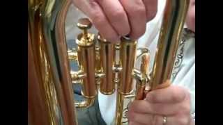 How to oil Euphonium Baritone valves [upl. by Atoiyanap]