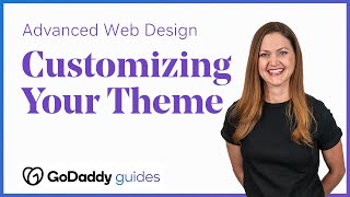 Customizing Your GoDaddy Websites Theme  Website Builder Demo [upl. by Ytitsahc]