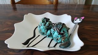 Helado del Monstruo de las galletas con Oreo  Los postres de Tania [upl. by Merari886]