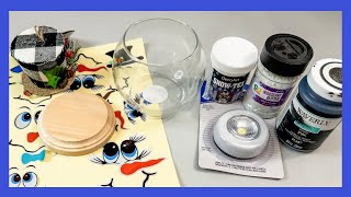 Light Up Snowman DIY  Christmas DIY  Just 1 Easy Craft [upl. by Heppman878]