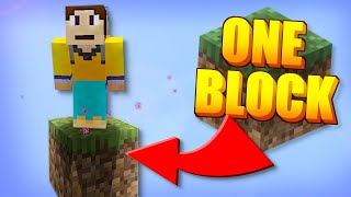 Best SKYBLOCKONE BLOCK in MCPE 2024  Minecraft Bedrock Edition  One Block Survival Map [upl. by Otilesoj509]