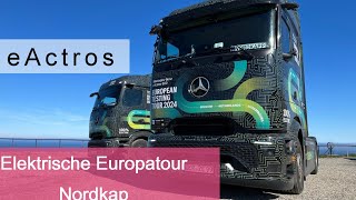 Elektrische Europatour eActros 600 Test Trucks erreichen nördlichstes Etappenziel [upl. by Landa]