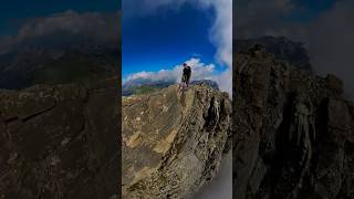 Ridge hike 🇨🇭hikewandernschweizswitzerlandtravelinsta360x3songshortsvideo [upl. by Aihcsrop]