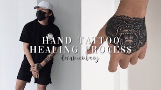 HAND TATTOO HEALING PROCESS [upl. by Aborn]