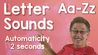 Letter Sounds Automaticity  Upper and Lower Case  2 Seconds  Jack Hartmann [upl. by Ayekehs590]