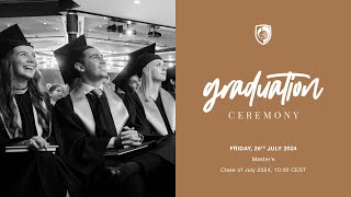 Glion Graduation Ceremony  Masters 26th of July 2024 [upl. by Cianca]