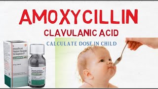 Amoxicillin potassium Clavulanate dose in children [upl. by Holmann]