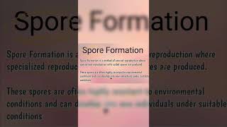 Here is Whats Good About Spore Formation class 10th NCERT biology [upl. by Carlock8]