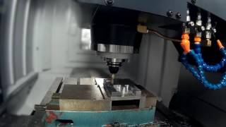 Hartford HCMC1000 Trochoidal Milling source from Ferro amp MasterCAM [upl. by Aihsila]