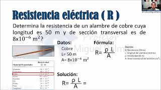 Resistencia Eléctrica  Definición fórmula y ejercicio resuelto [upl. by Elohcin]