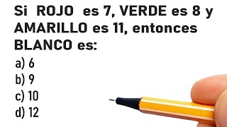 5 PREGUNTAS DE RAZONAMIENTO LÓGICO  Nivel 1  Profesor Bruno Colmenares [upl. by Nosaj]