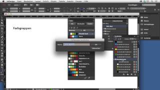 InDesign CC Neuerungen 2014 Tutorial Farbfelder in Farbgruppen organisieren video2braincom [upl. by Suilienroc]