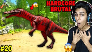 Taming Max Level Baryonyx 😱  ARK Mobile Gameplay  Part 20 Hardcore  Brutal [upl. by Kcirrej]