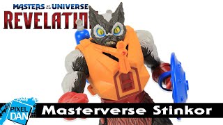 MOTU Revelation STINKOR Masterverse Action Figure Review  Masters of the Universe [upl. by Enitsirc]