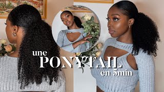 Une Ponytail en 5min [upl. by Nevear350]