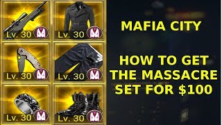 Mafia City  How to get the massacre set for 100 [upl. by Alhsa60]