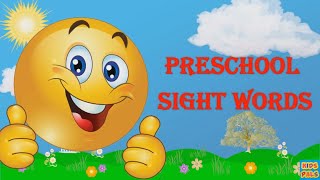 PreschoolKindergarten Sight words with Smileys [upl. by Aryc]