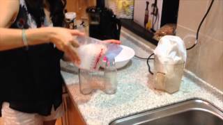 Making nut milk with a Hurom Slow Juicer Almond Milk Cashew Milk Etc [upl. by Yrrac133]