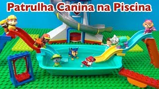 Patrulha Canina na Piscina NOVO Com livros surpresa patrulhacanina pawpatrol lego [upl. by Flossi559]