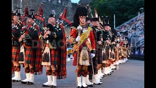 Massed Pipes and Drums Edinburgh Military Tattoo [upl. by Ferro831]