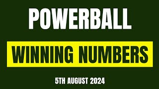 Powerball Winning Numbers5th August 2024 Jackpot Results Revealedquot [upl. by Notlimah6]