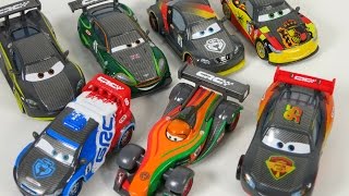 Disney Pixar Carbon Fiber Racers Rip Clutchgoneski Lightning Mcqueen Drift Race [upl. by Ciredec]