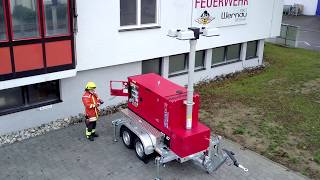 ENDRESS BOS Lichtmastanhänger LiMa 90067 zur Gebäudeeinspeisung von Feuerwehrgerätehäusern [upl. by Siahc40]