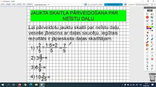 JAUKTI SKAITĻI ĪSTAS UN NEĪSTAS DAĻAS Matemātika 5klasei [upl. by Love977]