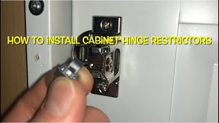 how to install cabinet hinge restrictors Blum 38C315B3 Angle 86 Restrictor Clip Blumotion Hinge [upl. by Africah]