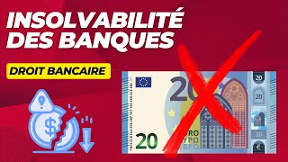 Cours de droit bancaire  Les difficultés des BANQUES [upl. by Soilisav]