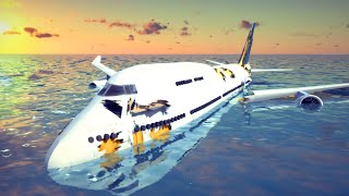 Realistic Fictional Airplane Crashes and Emergency Landings 16  Besiege [upl. by Mussman]