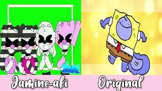 Pineapple meme piggy meme JamineAki Artz VS InkyFace Original [upl. by Ryhpez]