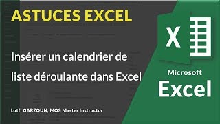 Insérer un calendrier de liste déroulante dans Excel 📆 [upl. by Clava]