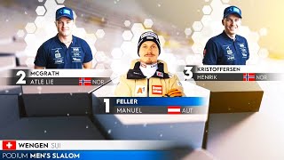 Mens Slalom  Highlights  Wengen SUI  2024 [upl. by Ennayelhsa]