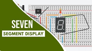 SEVEN SEGMENT DISPLAY ON BREADBOARD quotCOMMON CATHODEquot  R K P H ROBO [upl. by Calore]