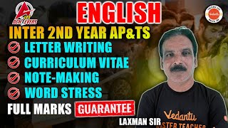 AP amp TS Inter 2nd Year English  IPE 2024  Inter Exams 2024  Inter English  Laxman Sir [upl. by Neal273]