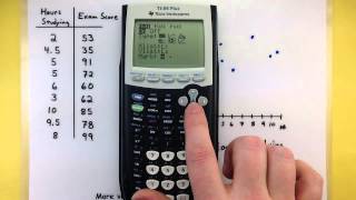 Statistics  Making a scatter plot using the Ti8384 calculator [upl. by Kama]