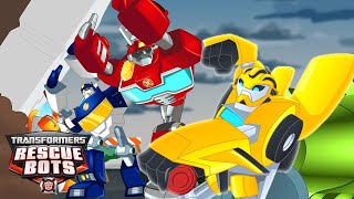 Bumblebee y los Rescue Bots  Transformers Rescue Bots  COMPILACIÓN  Dibujos animados para niños [upl. by Aivlys]