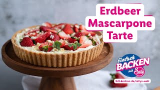 ErdbeerMascarponeTarte  Rezepte für Lidl von Sallys Welt [upl. by Aila]